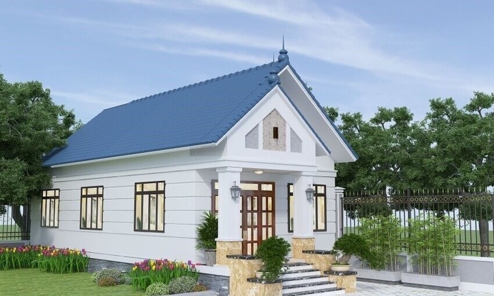 Mẫu nhà ống 1 tầng đẹp 5×20