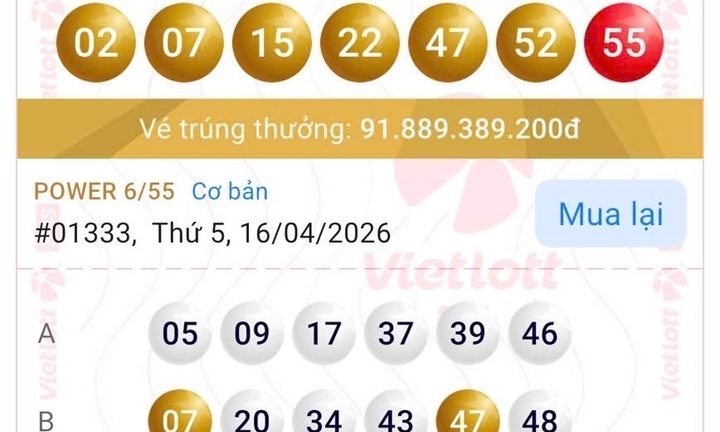 Hé lộ về doanh nhân đang chuẩn bị bữa tối thì nhận tin trúng Vietlott hơn 91 tỷ đồng