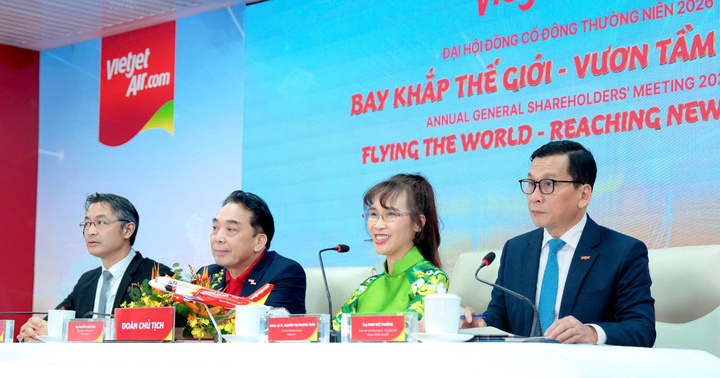 Đại hội đồng cổ đông Vietjet 2026: Kết quả xuất sắc 2025. Chia cổ tức 30%. Tiếp tục mở rộng mạng bay quốc tế – Thu hút đầu tư quốc tế