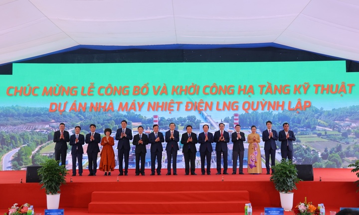 Khởi công hạ tầng kỹ thuật Nhà máy điện LNG Quỳnh Lập