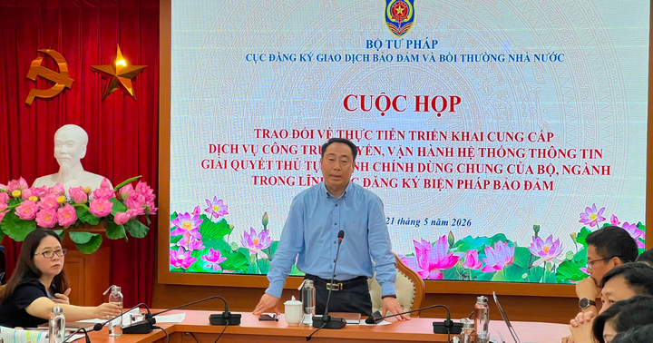 Thúc đẩy liên thông dữ liệu trong đăng ký giao dịch bảo đảm