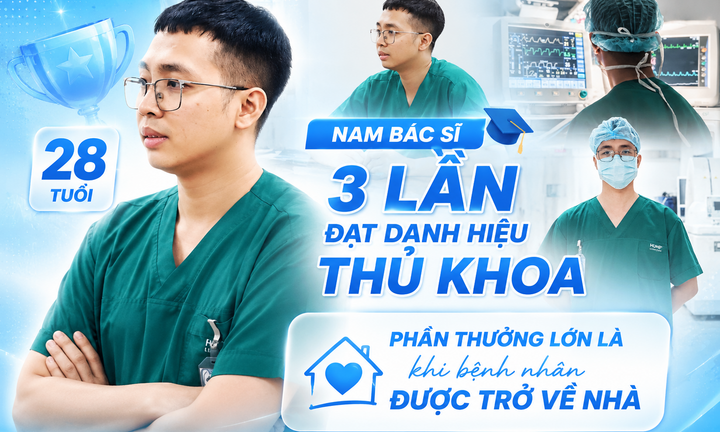 Nam bác sĩ 28 tuổi 3 lần đạt danh hiệu Thủ khoa: Phần thưởng lớn nhất không phải là những tấm bằng khen mà là khi bệnh nhân được trở về nhà