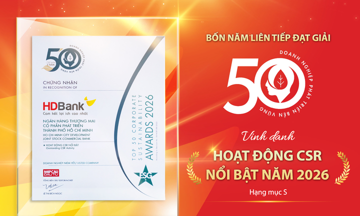 HDBank: Tăng trưởng ấn tượng song hành cùng trách nhiệm cộng đồng