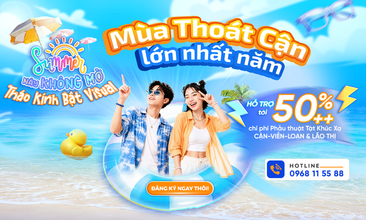 Đừng để vài đi-ốp cản bước tương lai: DND ưu đãi mổ cận tới 50%