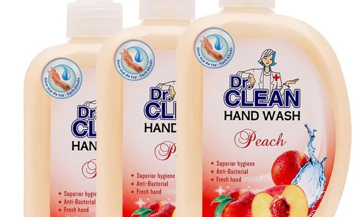 Thu hồi toàn quốc lô sữa rửa tay Dr. Clean Peach hương đào do sai công thức đã công bố