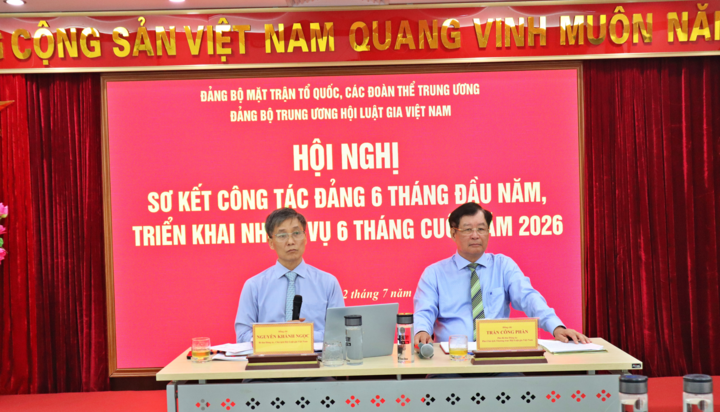 Đảng bộ Trung ương Hội Luật gia Việt Nam sơ kết công tác Đảng 6 tháng đầu năm