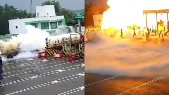 Xe bồn mất kiểm soát lao vào trạm thu phí, 5 người tử vong thương tâm tại Ấn Độ