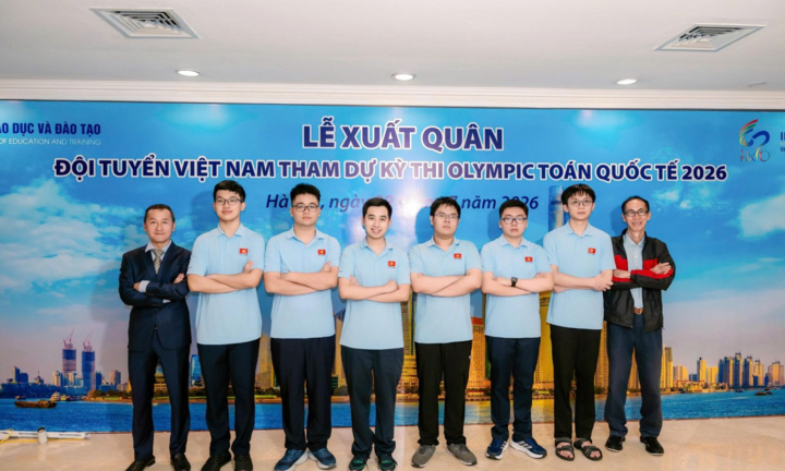 6/6 học sinh đoạt huy chương, Việt Nam vào top 5 Olympic Toán quốc tế 2026
