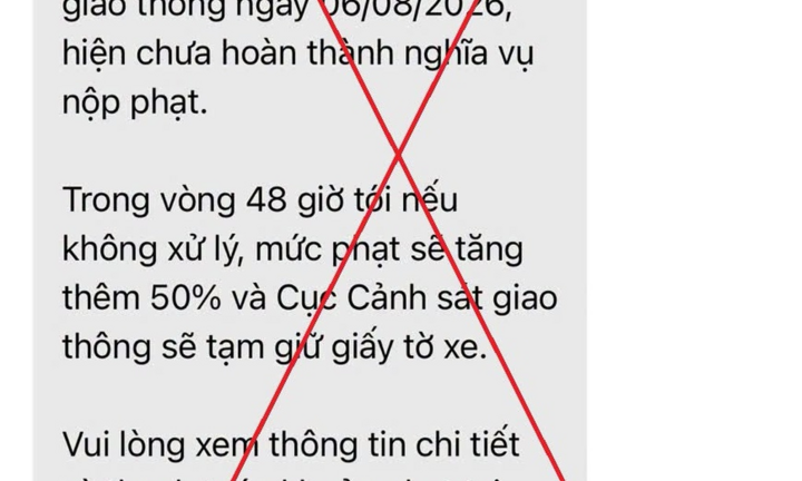 Cục CSGT cảnh báo lừa đảo qua thủ đoạn nhắn tin 