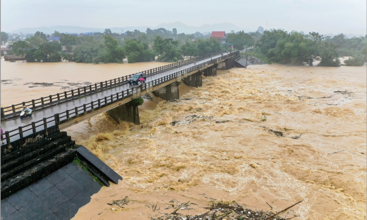 Thái Nguyên cảnh báo lũ trên sông Cầu và các sông, suối
