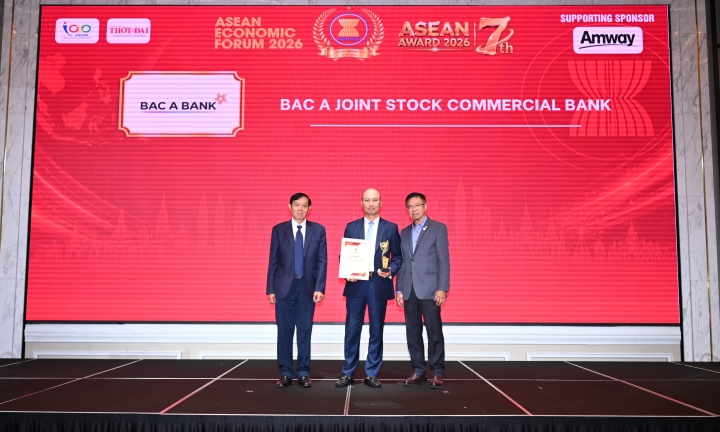 BAC A BANK tiếp tục được vinh danh tại ASEAN Award 2026