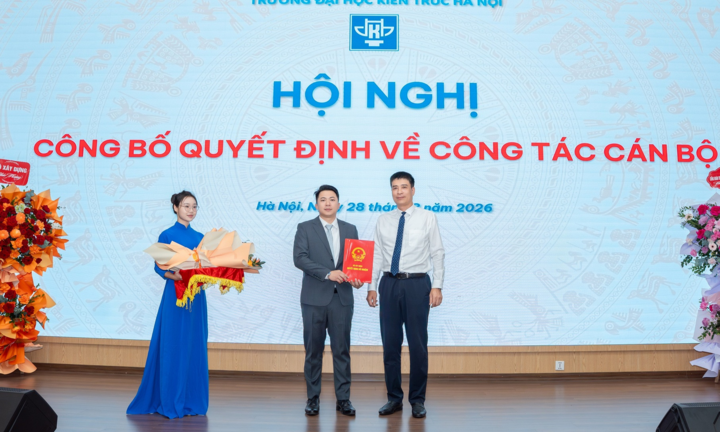 PGS.TS Trần Trung Hiếu làm Phó Hiệu trưởng Trường Đại học Kiến trúc Hà Nội