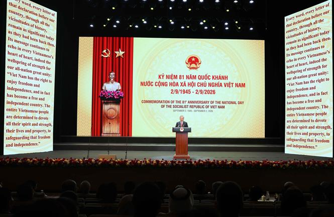 Điện, thư chúc mừng kỷ niệm 81 năm ngày Quốc khánh nước Cộng hòa xã hội chủ nghĩa Việt Nam