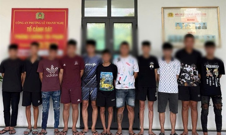 Hải Phòng: Khởi tố 12 đối tượng gây rối trật tự công cộng lúc rạng sáng