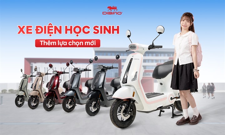 Thị trường xe điện học sinh lại thêm sôi động với mẫu xe mới nhất của DIBAO
