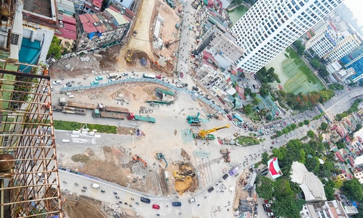 Hà Nội phân luồng đường La Thành thi công Vành đai 1
