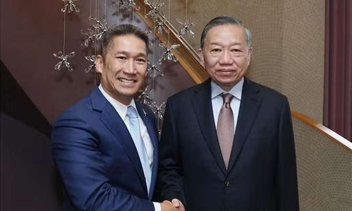 Tổng Bí thư, Chủ tịch nước Tô Lâm tiếp Quyền Bộ trưởng Hải quân Hoa Kỳ Hùng Cao