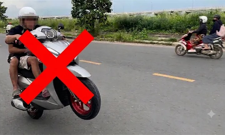 Xử phạt TikToker ở TP.HCM vì bốc đầu xe quay clip để 