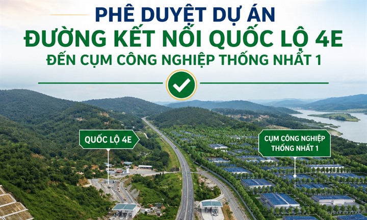 Lào Cai: Phê duyệt dự án đường kết nối Quốc lộ 4E đến Cụm công nghiệp Thống Nhất 1