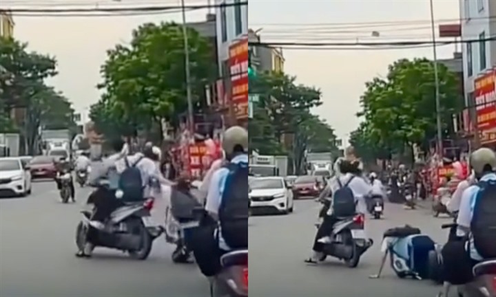 Vụ clip nữ sinh bị bạn túm tóc kéo ngã trên đường ở Bắc Ninh: Hiệu trưởng trường học nói gì?