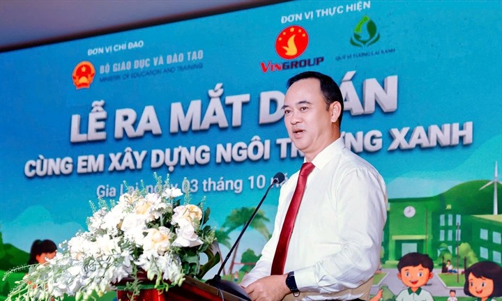 Bộ Giáo dục và Đào tạo phối hợp với Quỹ Vì tương lai xanh triển khai dự án “Cùng em xây dựng ngôi trường xanh”