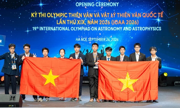Học sinh Việt Nam giành 6 Huy chương Vàng tại Olympic Thiên văn và Vật lý thiên văn quốc tế năm 2026