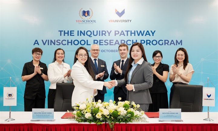 Vinschool và VinUni hợp tác phát triển năng lực nghiên cứu cho học sinh THPT