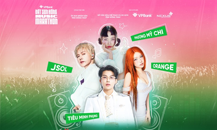 VPBank Đất Sen Hồng Music Marathon 2026 lộ dàn line-up gây sốt