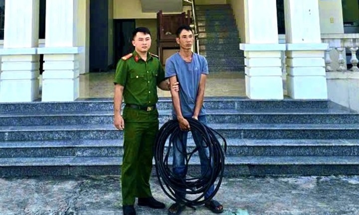 Ninh Bình: Bắt giữ đối tượng trộm 30 mét dây cáp điện tại doanh nghiệp