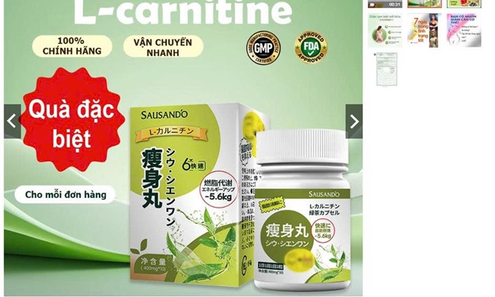 Bộ Y tế yêu cầu Shopee gỡ sản phẩm giảm cân Sausando Slimming capsule