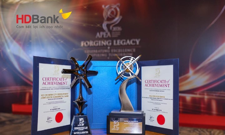APEA 2026 vinh danh HDBank về quản trị bền vững và minh bạch
