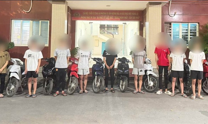 Nhóm thanh thiếu niên tụ tập, lạng lách quanh sân Mỹ Đình: Công an triệu tập 25 người