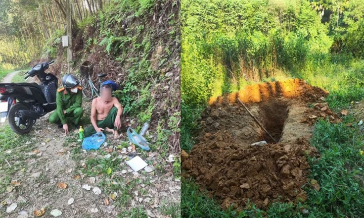 Kịp thời ngăn người đàn ông ở Phú Thọ tự đào huyệt chôn mình