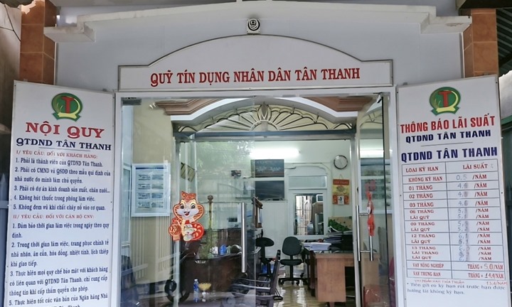 Thanh tra NHNN chỉ ra một số tồn tại, hạn chế trong hoạt động cho vay, an toàn kho quỹ của Quỹ tín dụng nhân dân Tân Thanh 