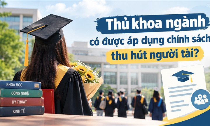 Thủ khoa ngành có được áp dụng chính sách thu hút người tài?
