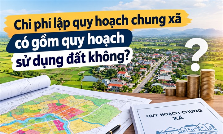 Chi phí lập quy hoạch chung xã có gồm quy hoạch sử dụng đất không?