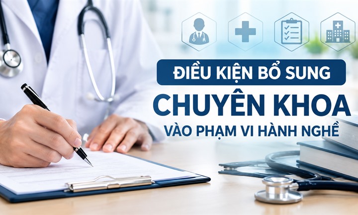 Điều kiện bổ sung chuyên khoa vào phạm vi hành nghề