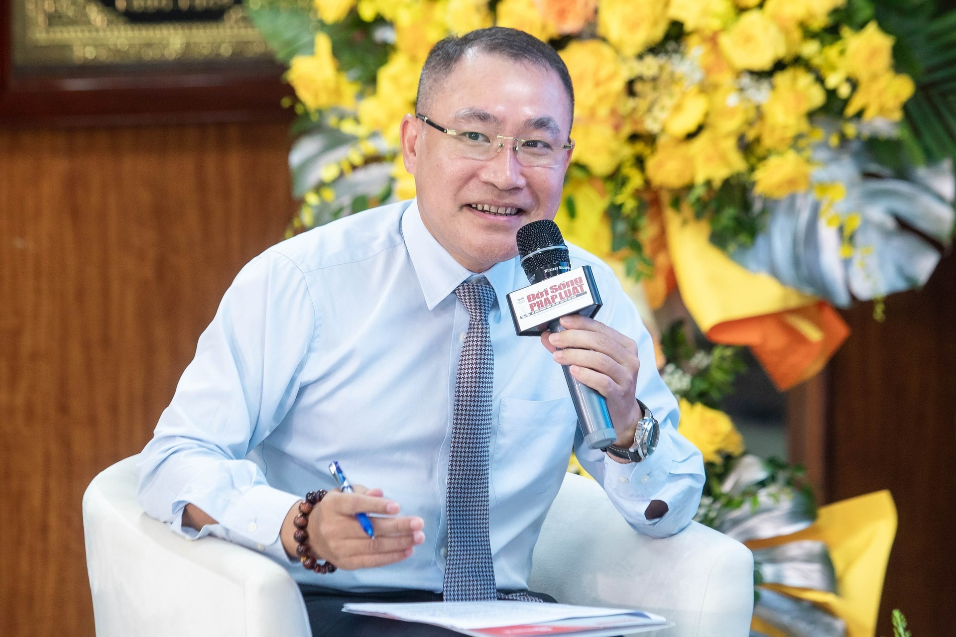 Nhà báo Phạm Quốc Huy.