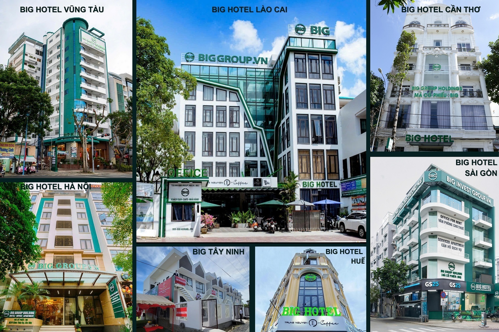 Hệ thống khách sạn Big Hotel toàn quốc