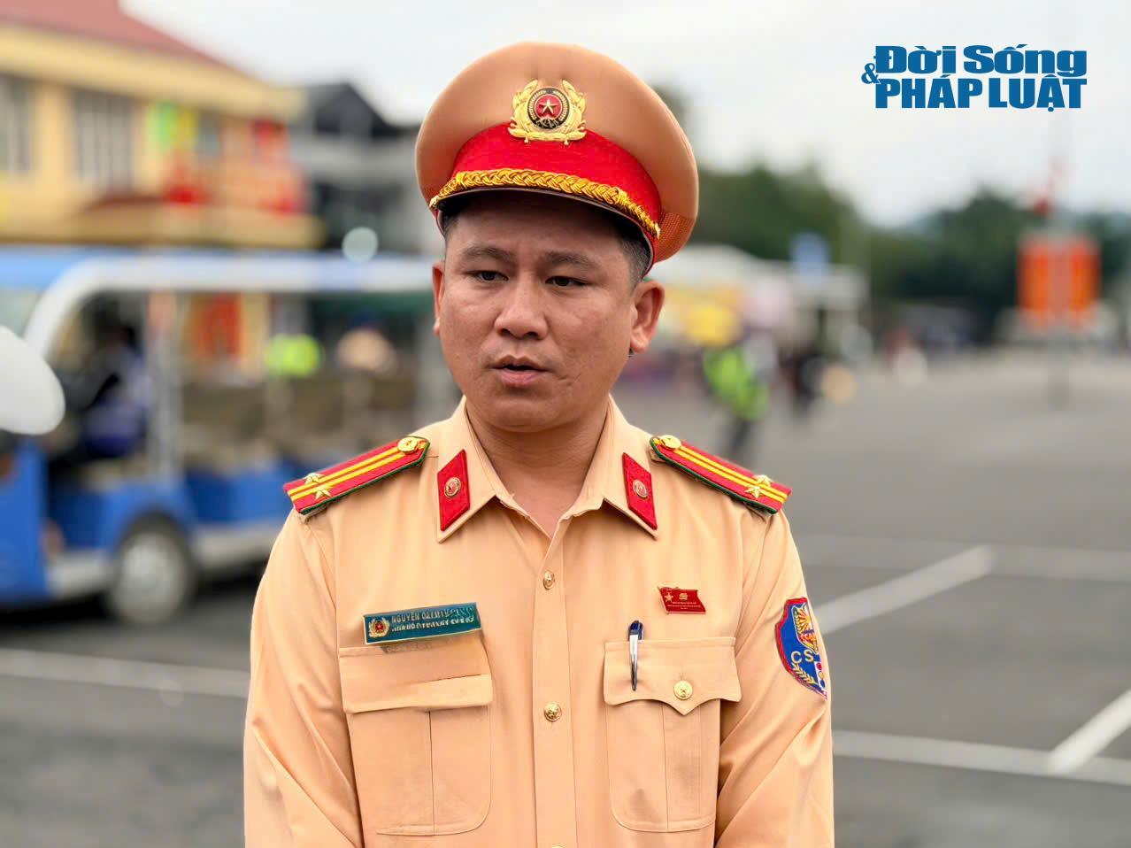 Trung tá Nguyễn Quang Huy, Phó Đội trưởng Đội CSGT đường bộ số 10.