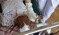 50 tên côn đồ truy sát kinh hoàng, đâm chém ông lão 65 tuổi