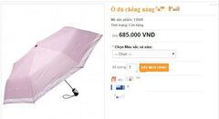 Ô chống nắng ngăn tia UV 100\% giá 700 nghìn đồng: Lừa đảo?