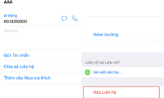 Làm thế nào để xóa được danh bạ trên iPhone?