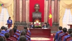 Chủ tịch nước gặp mặt đoàn thể thao Việt Nam dự SEA Games 28