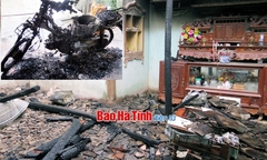 Mâu thuẫn gia đình, chồng bức xúc đốt nhà trong đêm