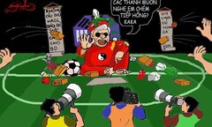 Sốc với chùm ảnh biếm họa HAGL là  "ngân hàng điểm "