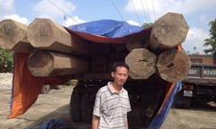 Bắt vụ vận chuyển 6,64m3 gỗ trái phép từ Lào về Việt Nam tiêu thụ