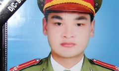 Lễ tang trung úy Bùi Công Nguyên được tổ chức theo nghi thức CAND