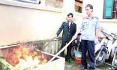 Tiêu hủy tang vật 17 vụ án hình sự 