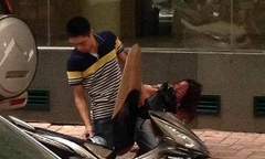 Dùng mũ bảo hiểm đánh vợ chảy máu